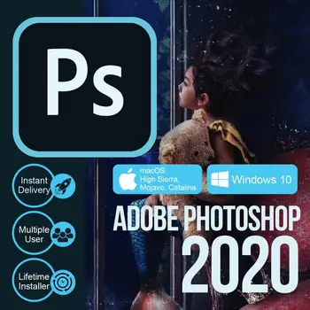 Programmatūra Photoshop CC 2020 | PS Grafikas Un Attēlu Apstrādes Programmatūra | PC/Mac